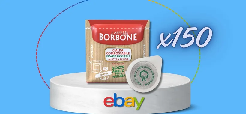 GIGA pack per Caffè Borbone miscela rossa: 150 cialde ESE a 0,16€ cad