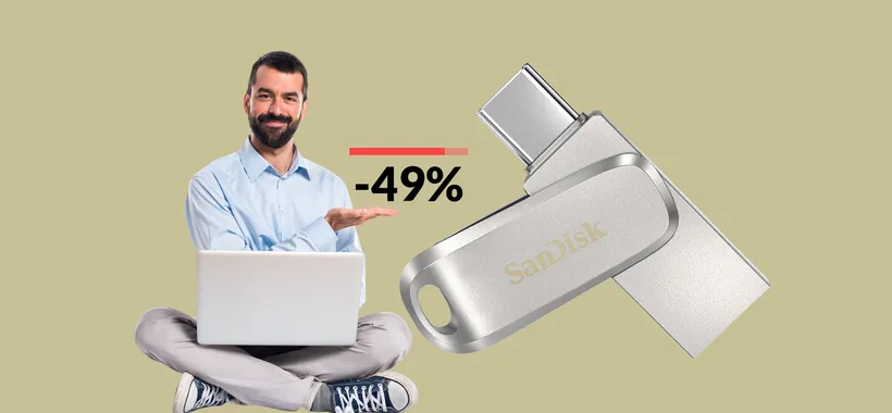 Chiavetta USB 2-in-1 64GB: ottima anche per lo smartphone (15€)