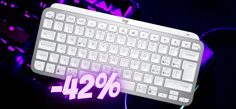 Logitech MX Keys Mini: EPICA tastiera compatta in SUPER SCONTO al 42%