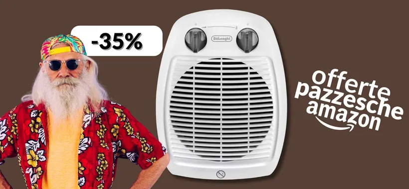 Riscaldati nelle giornate più fredde con questo termoventilatore da 22€