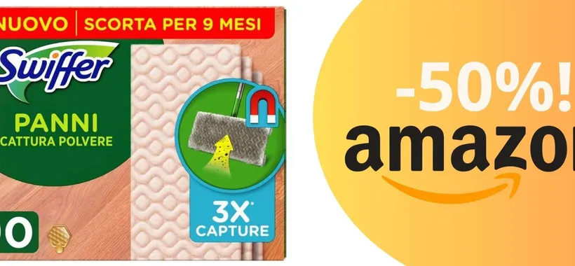 Offerta imperdibile: Swiffer panni catturapolvere per 9 mesi di pulizia impeccabile!