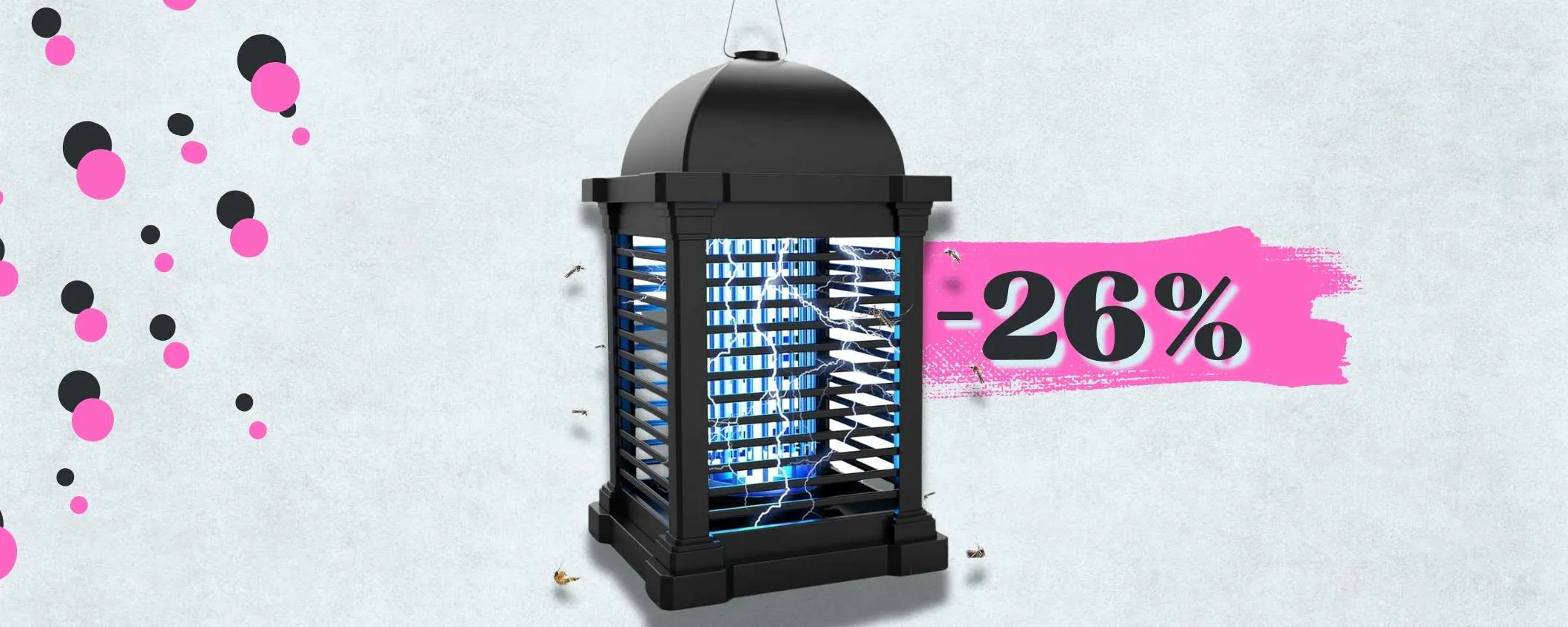 All'esterno SENZA zanzare: lanterna impermeabile e luce UV TOP (-26%)
