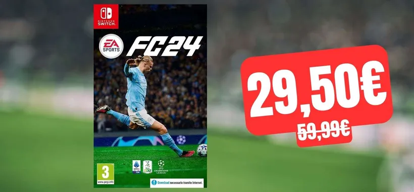 EA Sports FC 24 per Nintendo Switch: sconto STREPITOSO su Amazon (-51%)
