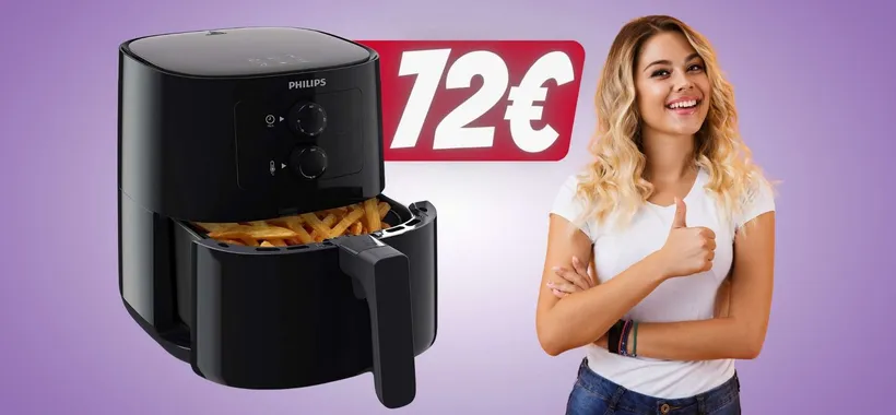 Philips Essential: friggitrice ad aria compatta da 4,1 Litri a 72€