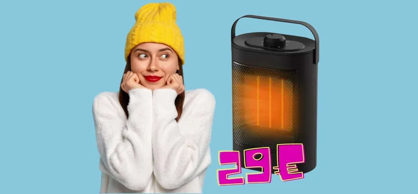 Caldo pazzesco, consumi bassi e prezzo ridicolo: questa stufetta elettrica è super