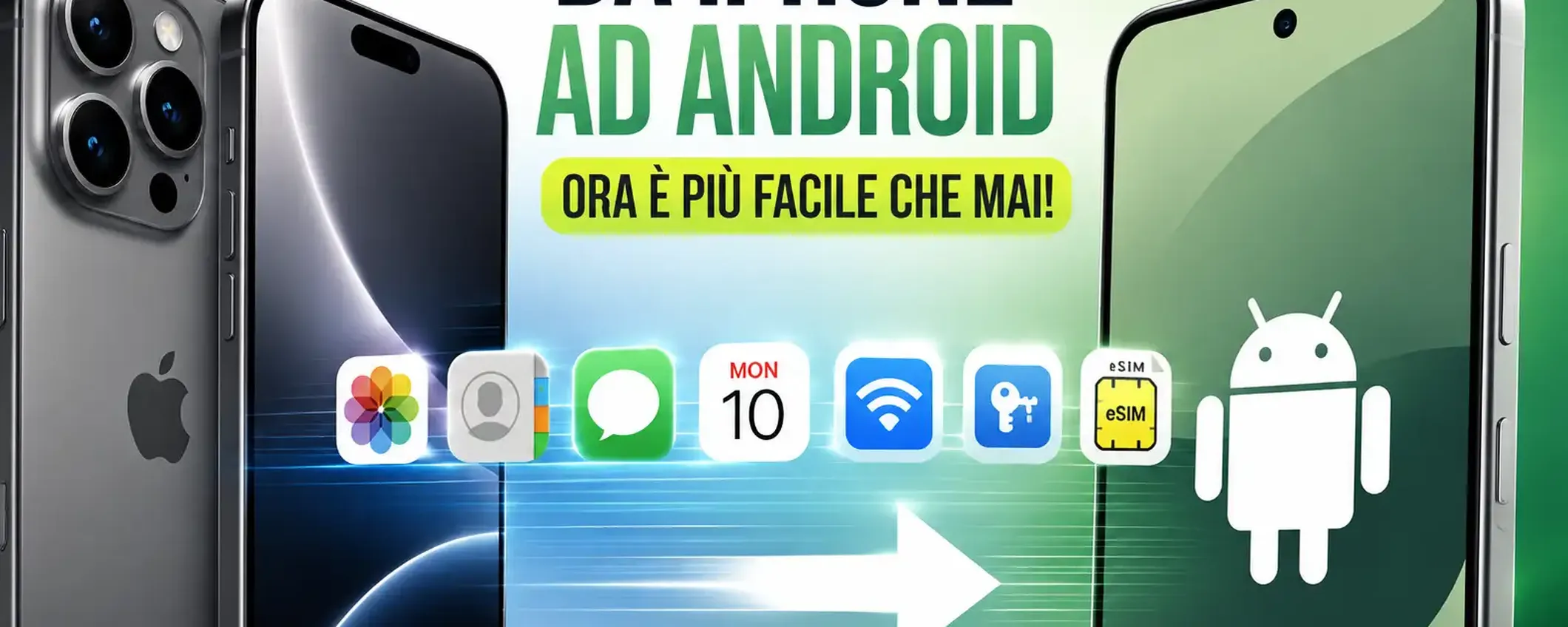Cambiare da iPhone ad Android sarà molto più facile grazie a questa novità di Google