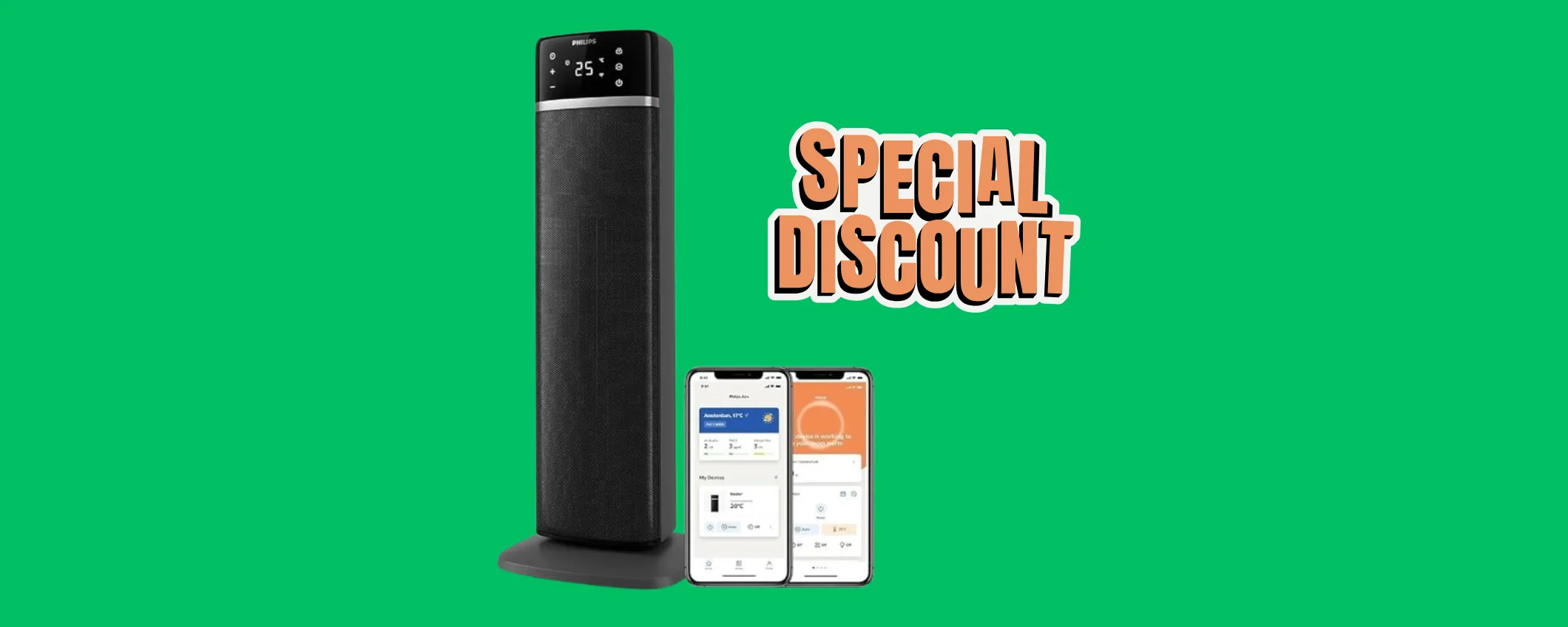 Il termoventilatore in ceramica in offerta oggi