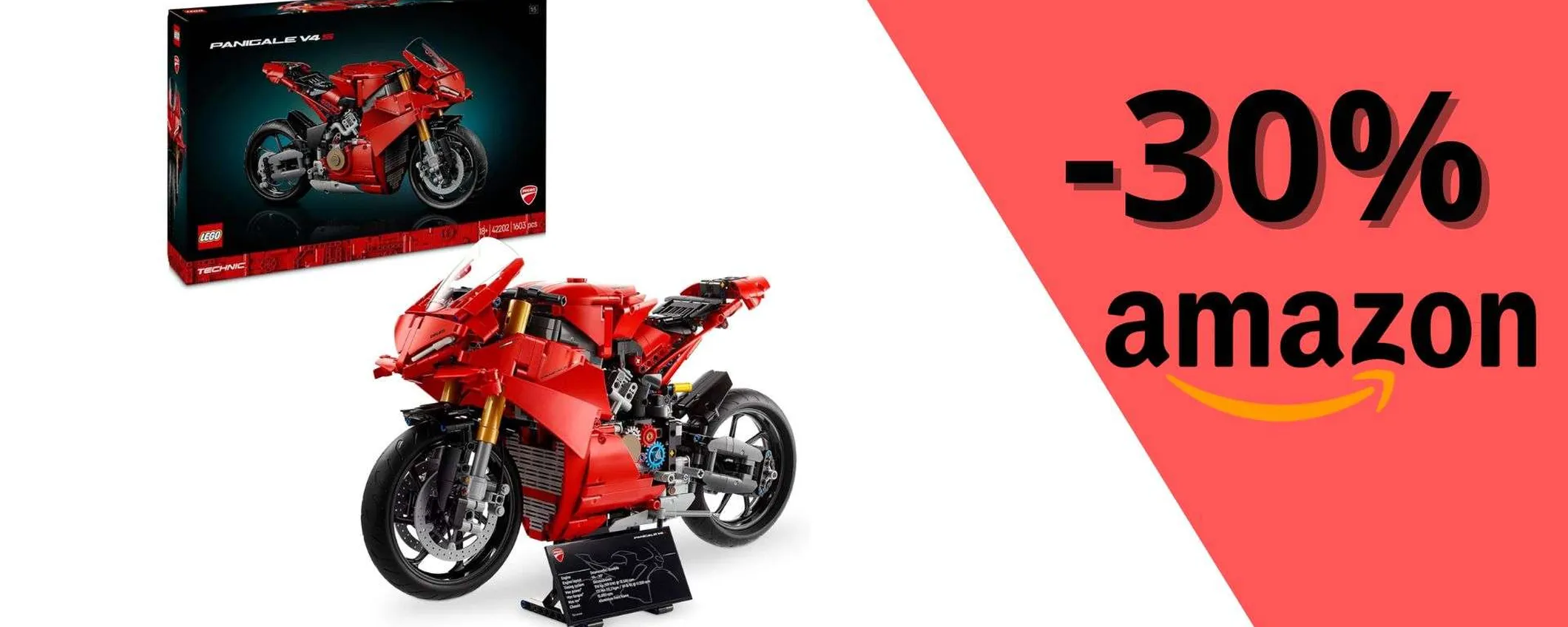 Occasione bomba: set LEGO Technic Ducati Panigale V4 S a soli 139€ (risparmi il 30%)