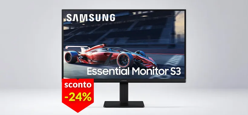 Monitor FullHD Samsung 24'' a prezzo stracciato: solo 89€, con Modalità Gioco