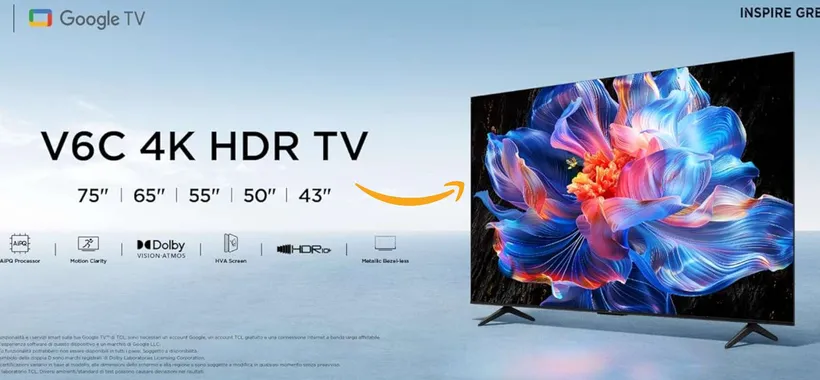 Smart TV TCL 65" 4K a 380€ è la follia di Amazon oggi