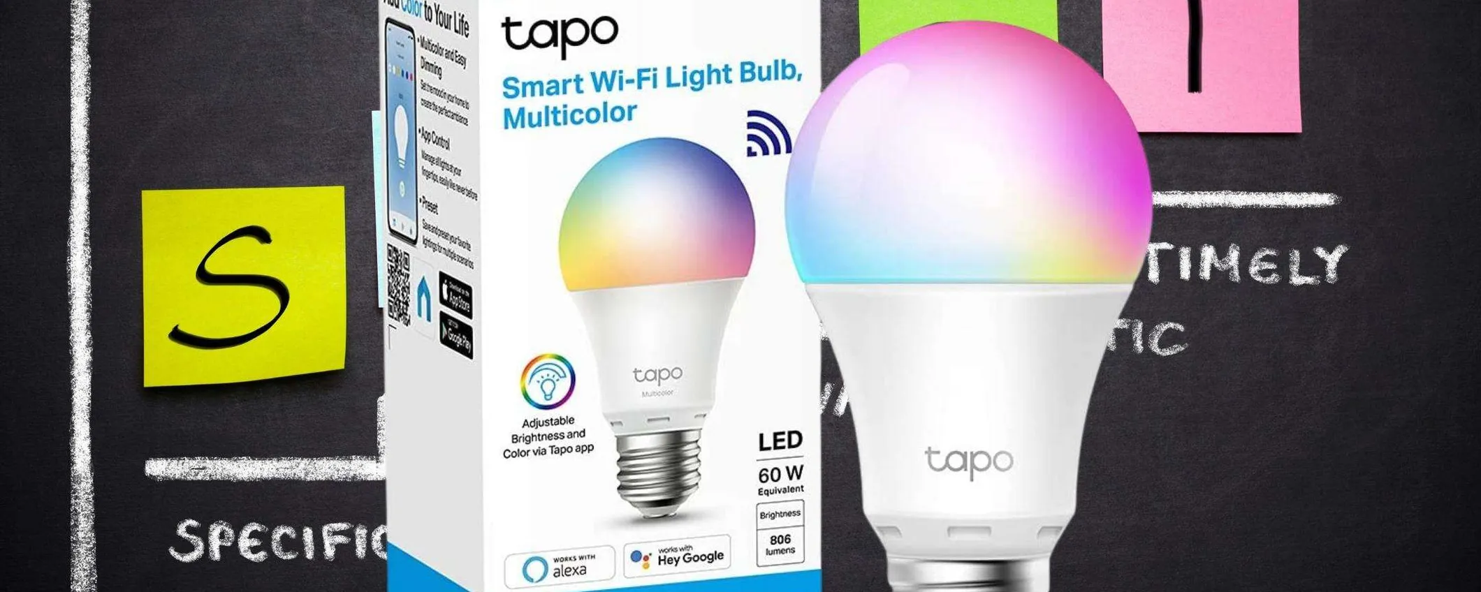 Lampadina Smart multicolore TP-Link: grande ritorno a un prezzo WOW