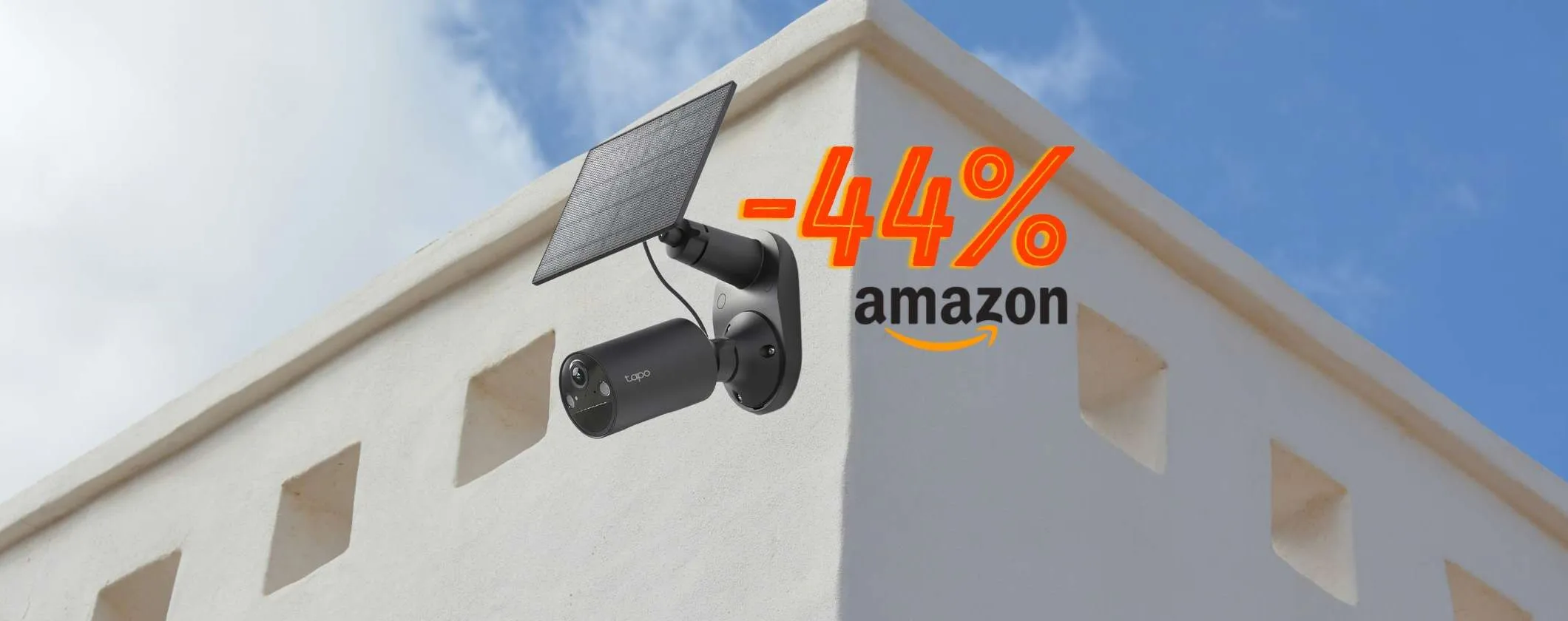 Telecamera WiFi Solare Tapo per esterno al 44% di sconto su Amazon