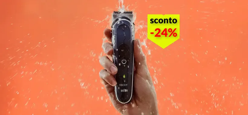 Non solo barba, ma l'intero corpo: rasoio Braun a 61€, zero irritazioni