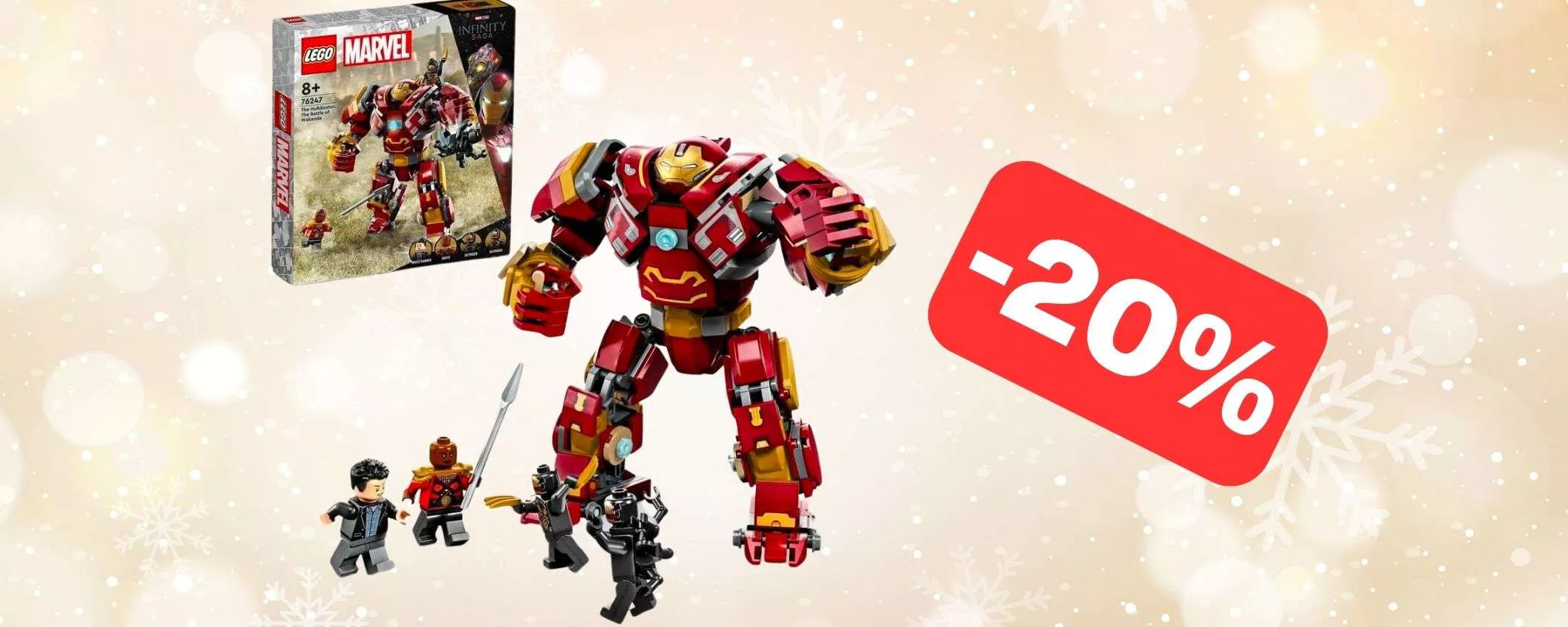 Set LEGO Marvel Hulkbuster in offerta  per Natale (-20%)