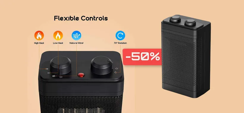 Stufa elettrica a basso consumo: riscalda in un lampo, GODURIA a 24€