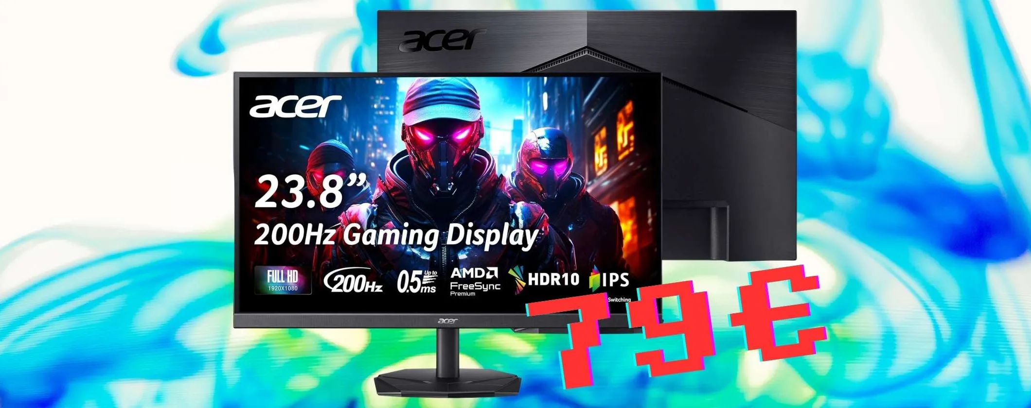 Solo 79€ per catapultarti nei videogiochi con il monitor da gaming acer Nitro