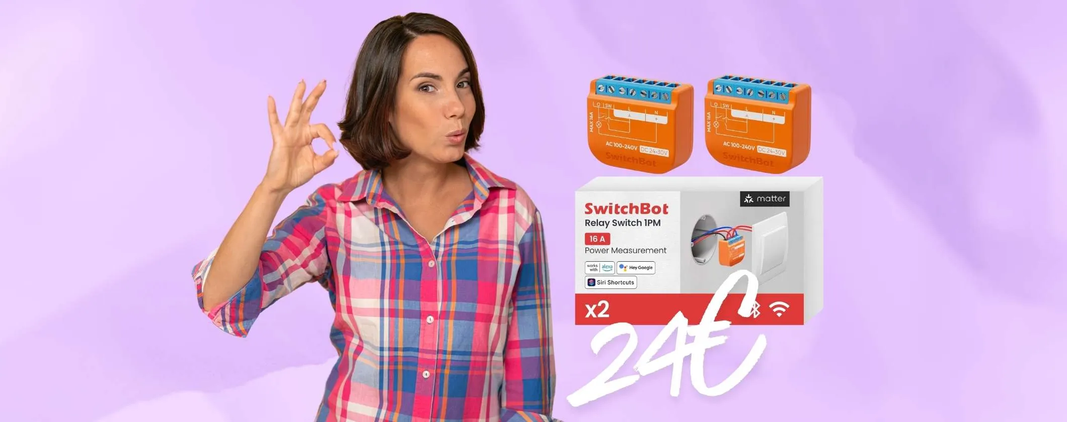 Relè intelligente SwitchBot (2 Pz): rendi tutto smart con appena 24€