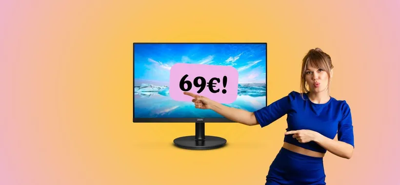 Strizza gli occhi, non è un SOGNO: il Monitor 24" Philips costa solo 69€
