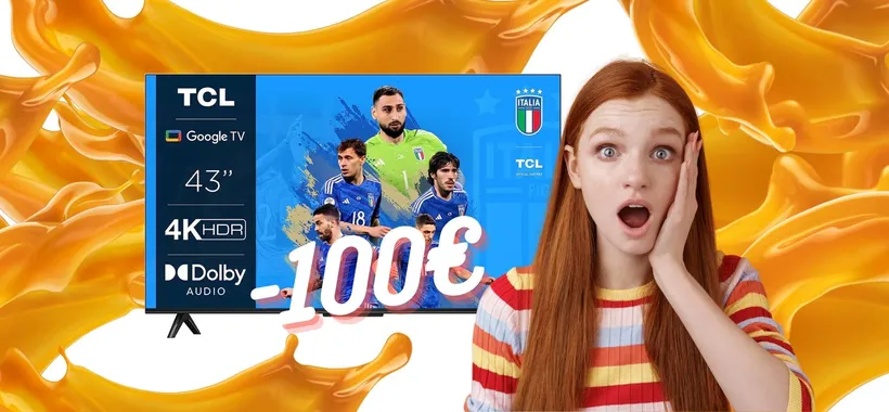 Smart TV TCL da 43" con risoluzione 4K UHD e Google TV a -100€