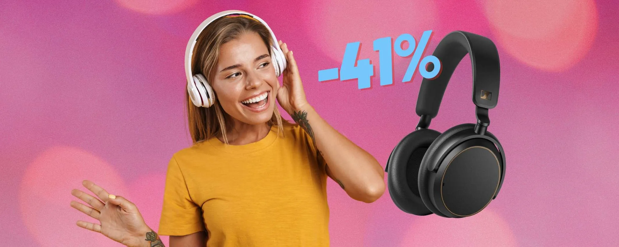 Minimo storico per le mitiche cuffie wireless Sennheiser ACCENTUM SE
