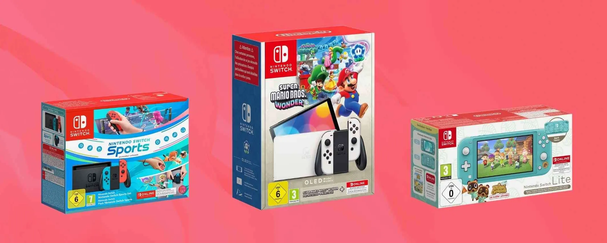 Nintendo Switch: ci sono 3 nuovi bundle disponibili sul sito ufficiale