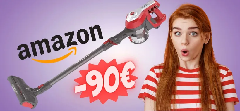 Hoover HF100: aspirapolvere elettrico a PREZZO SHOCK, 90€ in MENO