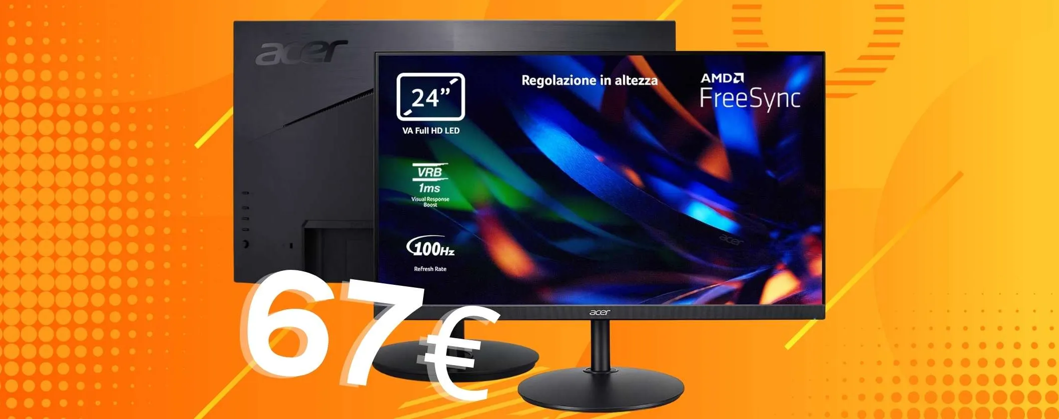 Niente più occhi stanchi con il monitor acer da 24