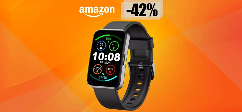 Smartwatch impermeabile con saturimetro a soli 34€: OFFERTA LAMPO