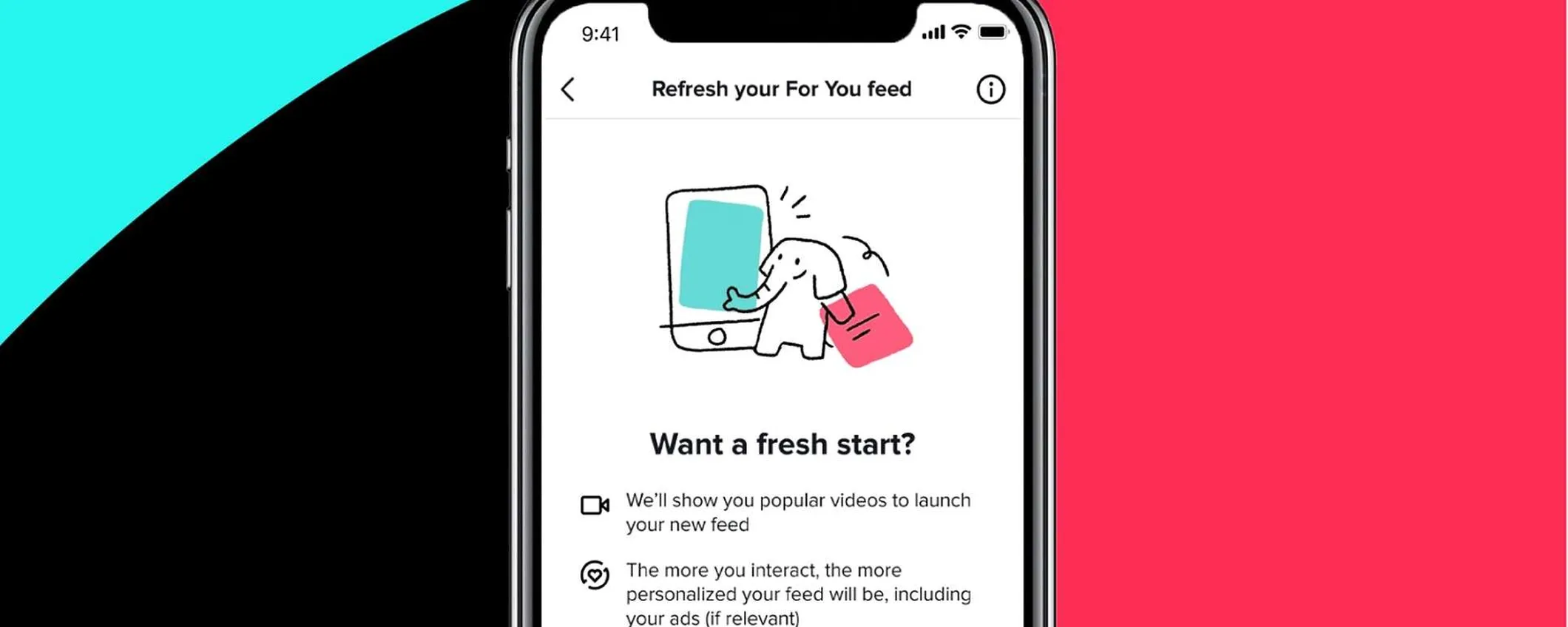 TikTok da oggi permette di ripristinare il feed Per Te