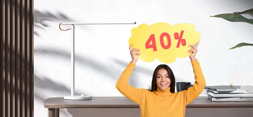 Xiaomi Desk Lamp 1S: lampada smart controllabile da remoto al 40%