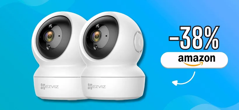 EZVIZ C6N, il sistema di sicurezza integrale per la tua casa: 2 pezzi