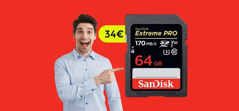 Scheda SD 64GB: un vero AFFARE grazie allo SCONTO Amazon (34€)