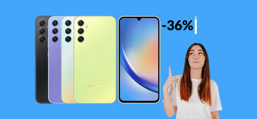 Samsung Galaxy A34 5G: il SUPER SCONTO è su eBay (-170€)