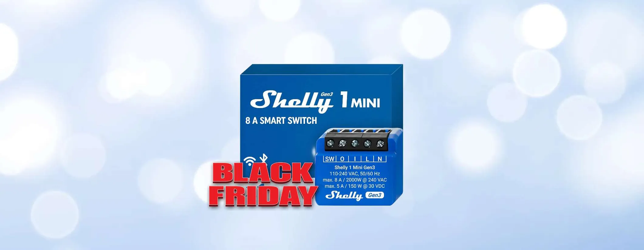 Shelly 1 Mini Gen3: il relè intelligente a prezzo ancora più basso con il Black Friday Amazon