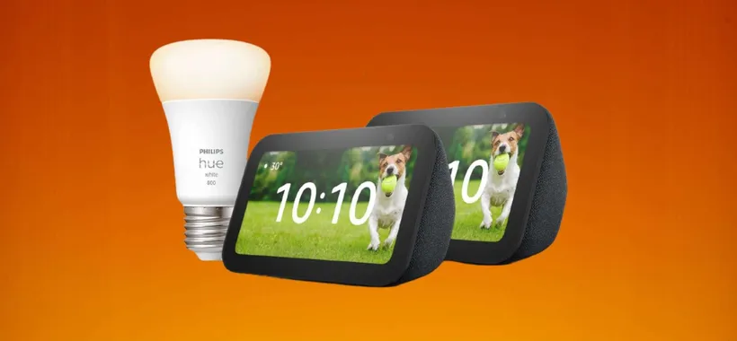 Bundle con DUE Echo Show 5 e lampadina Smart in offerta: RISPARMIO STRAORDINARIO