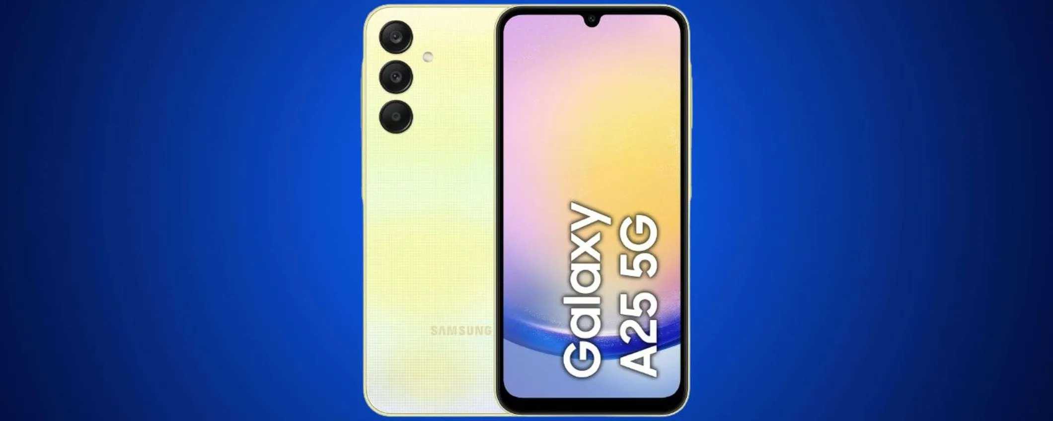 Solo 191€ per il Samsung Galaxy A25 5G: 40% di sconto sul super entry-level