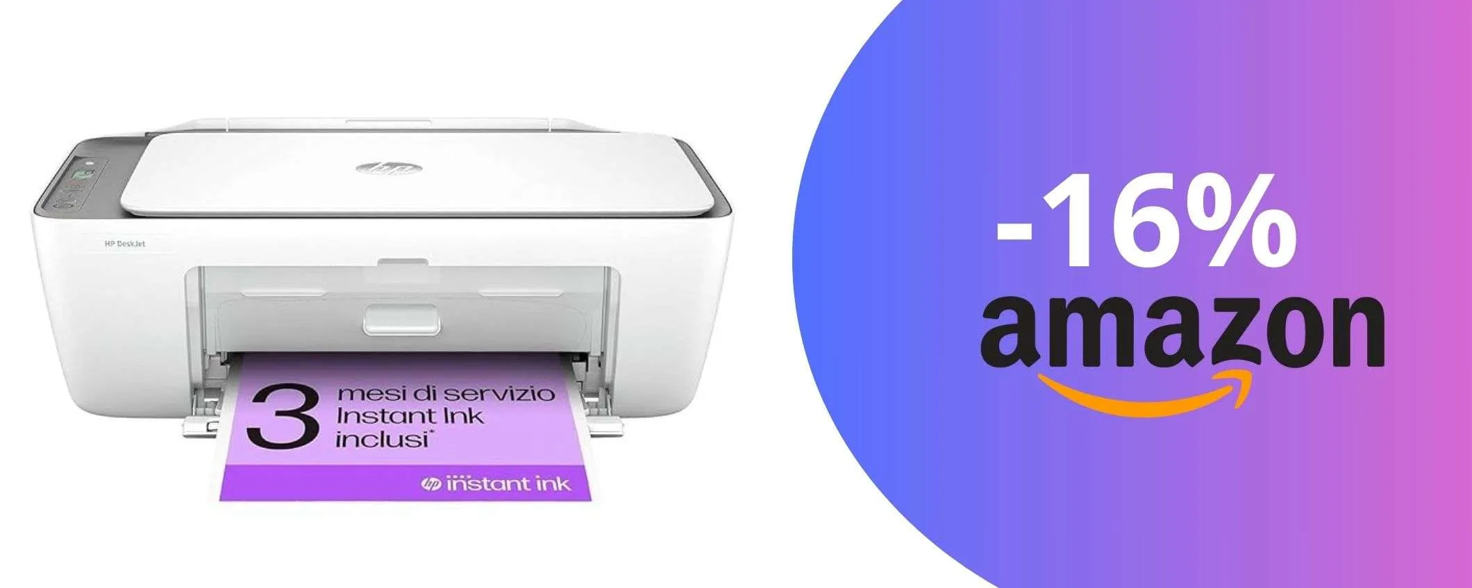 Stampante HP in super promo: 3 mesi di inchiostro GRATIS e Wi-Fi incluso!