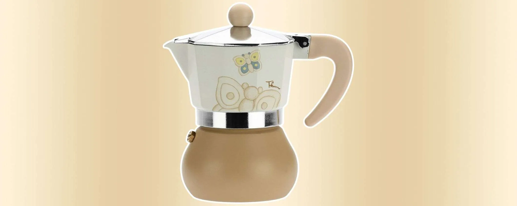 Caffettiera decorata THUN: un affare su Amazon con lo sconto LAMPO (-30%)