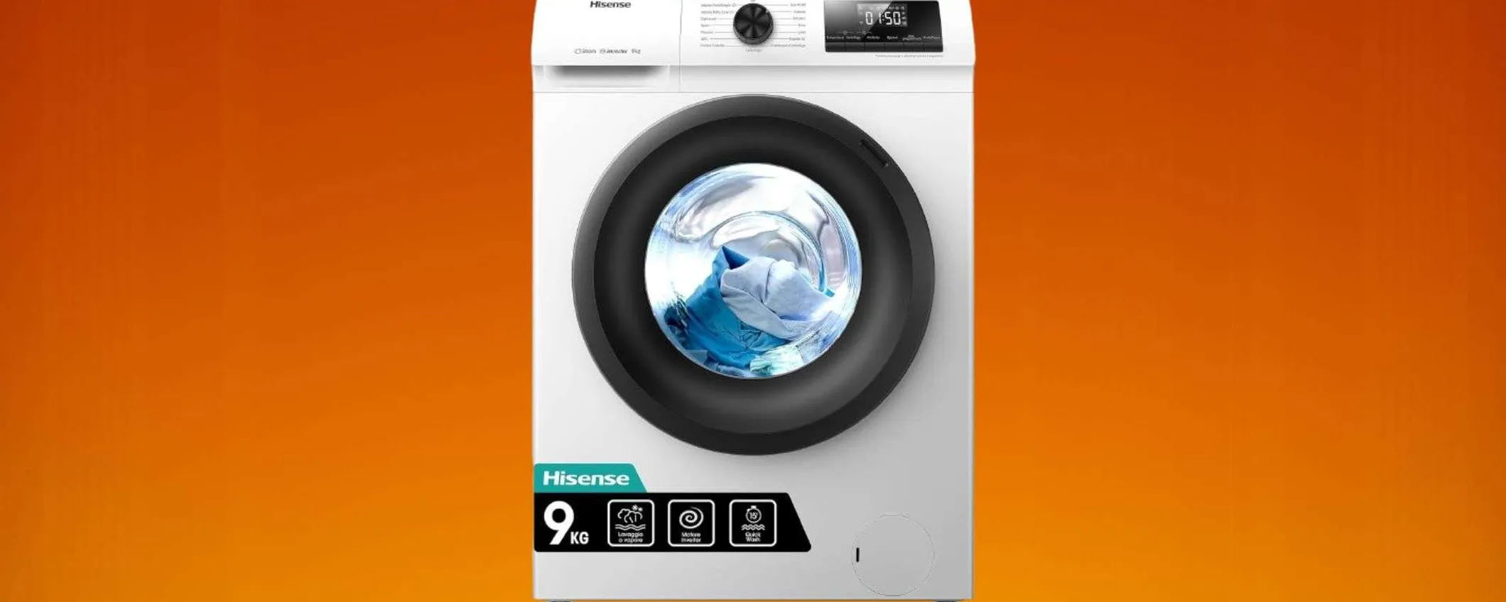 Lavatrice Hisense in offerta: tante funzionalità avanzate ad un PREZZO IMBATTIBILE