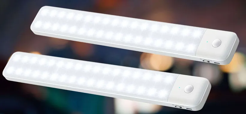 Luce wireless automatica 32 cm e 80 LED a 8€: LUMINOSISSIMA (promo scorta)