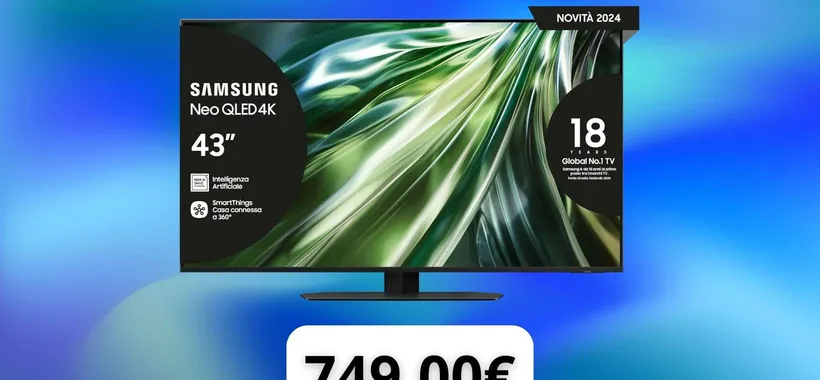 Samsung TV Neo QLED 4K: il prezzo crolla del 42%, va preso subito!