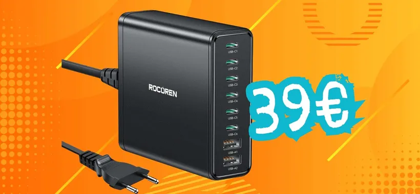 Caricatore USB da 300W con 8 porte per ricaricare di tutto (solo 39€)