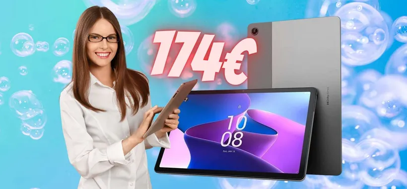 Lenovo Tab M10 Plus da 10,6 pollici e 128GB tuo a soli 174€ (eBay)