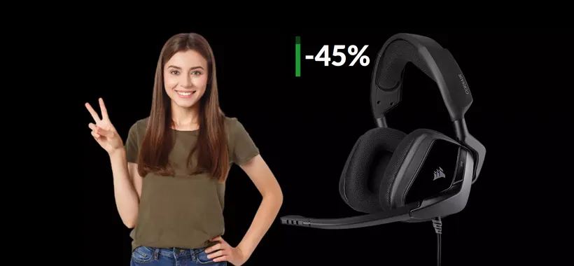 Cuffie Corsair da gaming: audio MOZZAFIATO con soli 38€