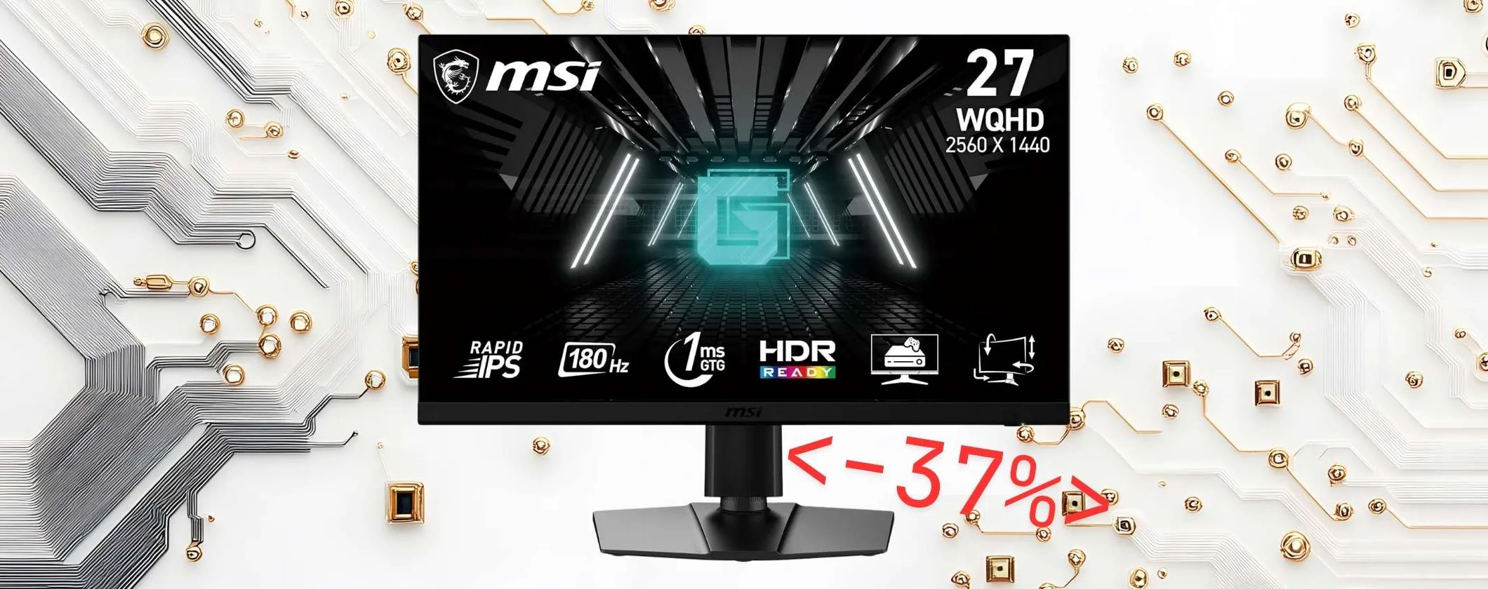 Giochi più reali e immersivi con il monitor da Gaming MSI da 27 pollici a 180Hz