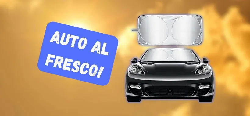Lasci l'auto sotto al sole? Questo PARASOLE in offerta la mantiene FRESCA