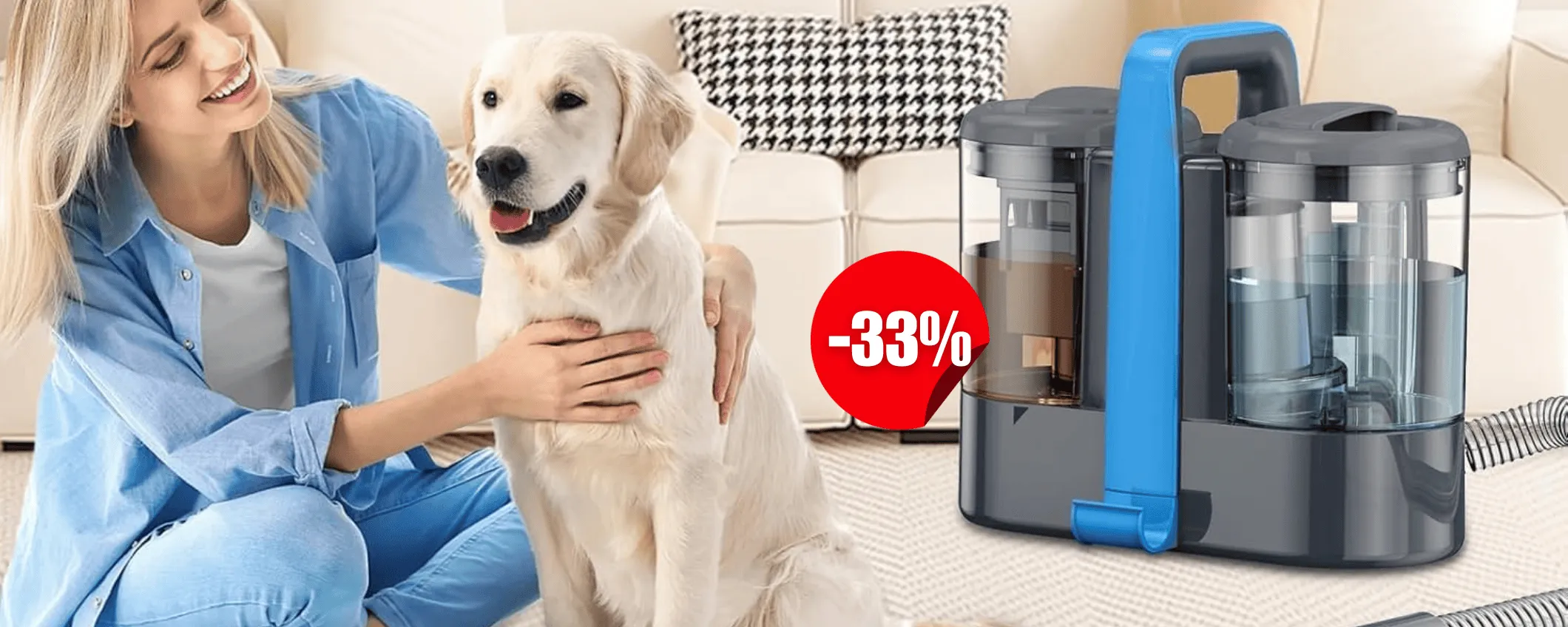 Lavatappeti 450W li fa tornare come NUOVI: in offerta a TEMPO a 73€