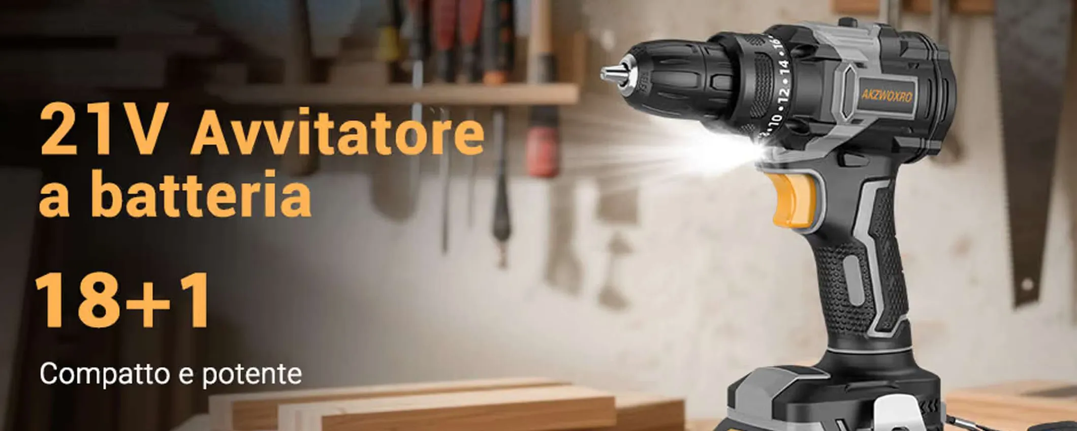 Trapano avvitatore con kit a soli 22€ su Amazon: a questo prezzo è come regalato