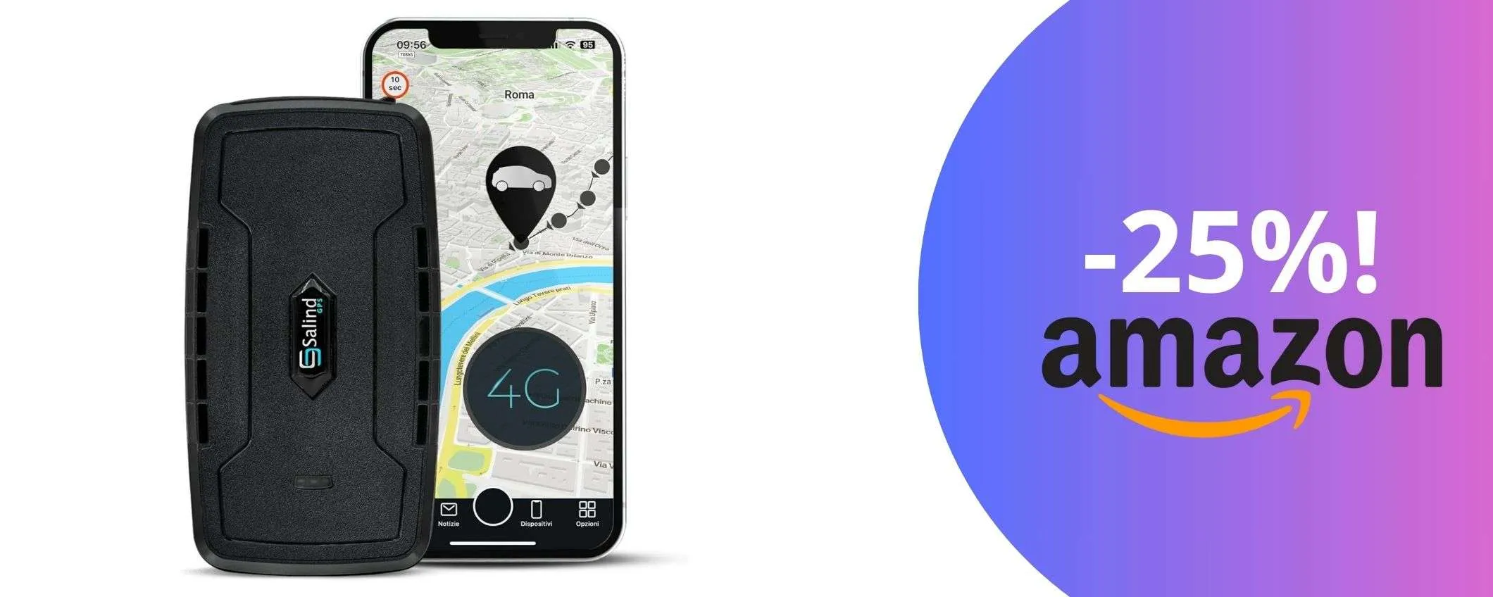 Localizzatore GPS 4G con batteria a lunga durata: l'offerta da non perdere