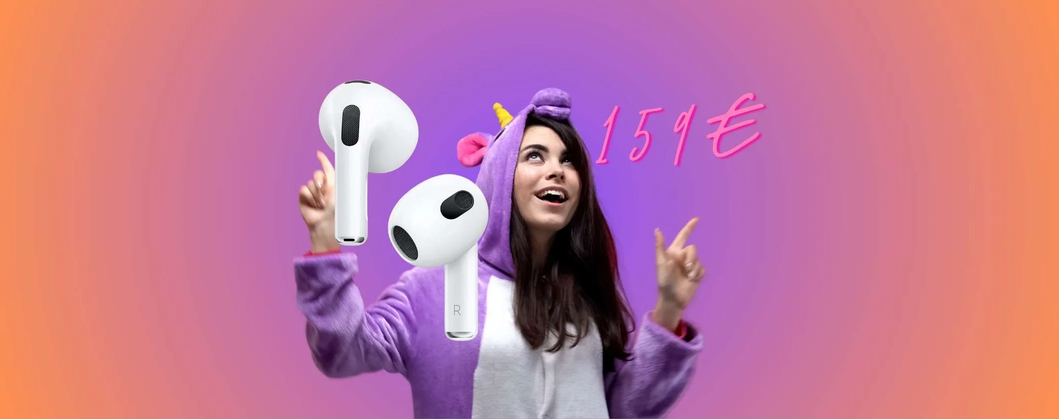Apple AirPods 3: ESPERIENZA UNICA a soli 159€